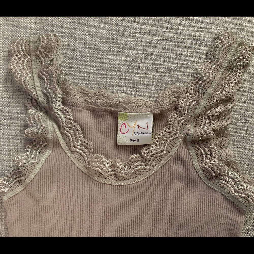 CYN by Cynthia Mehra taupe tank